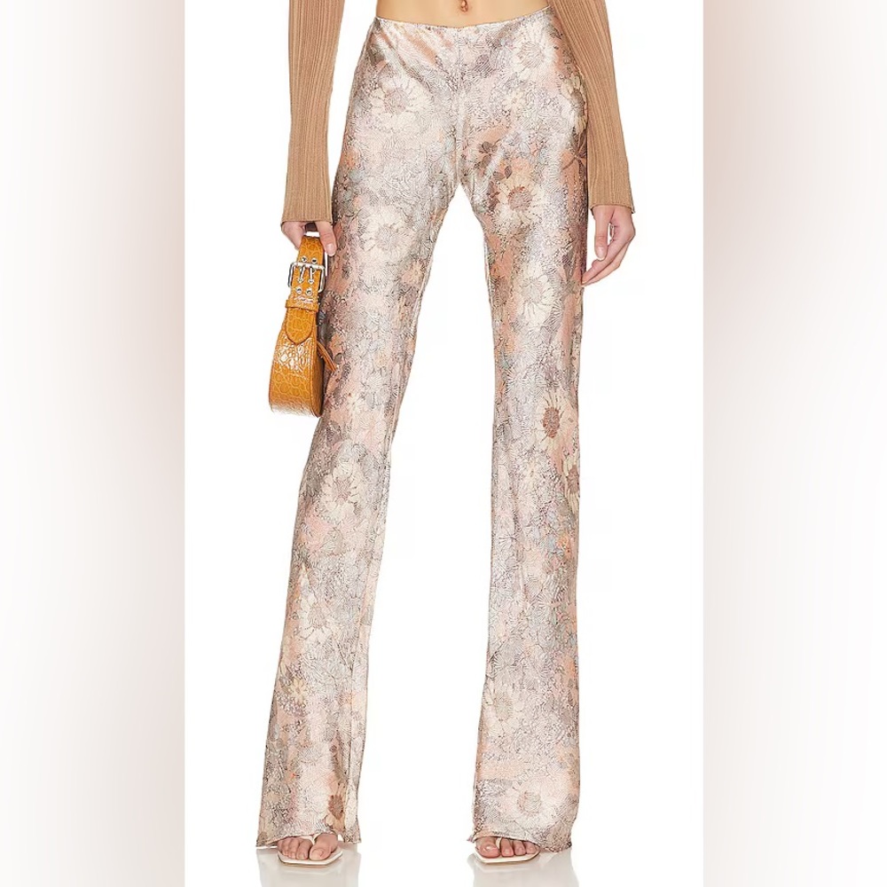 NWT Bec + Bridge Nina Pant in Blush Jacquard Size 6